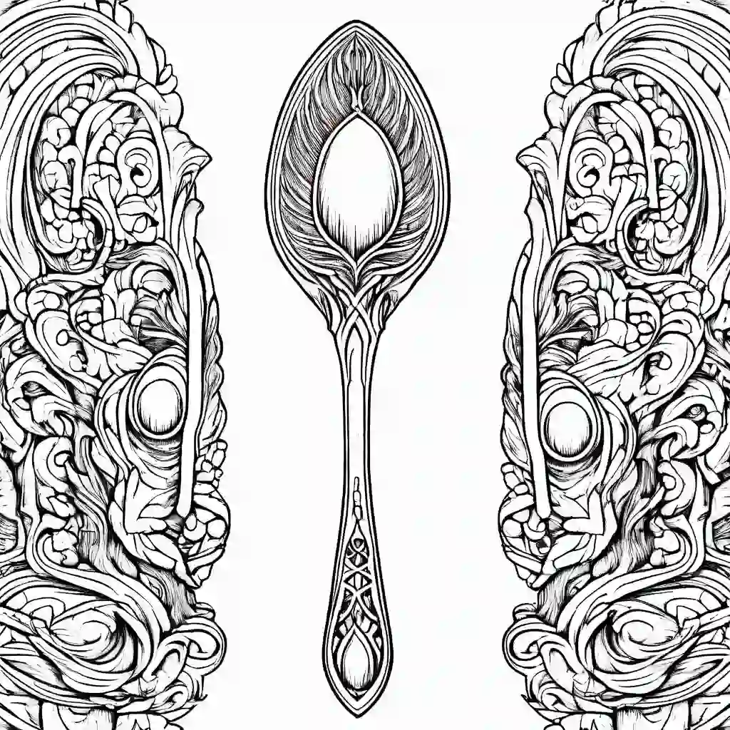 Spoon coloring pages